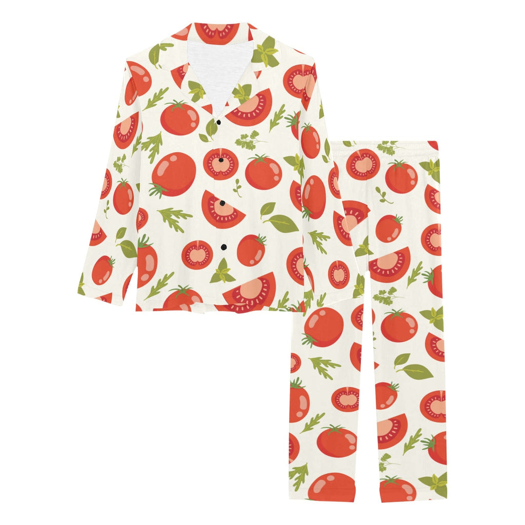 Tomato pattern Women's Long Pajama Set