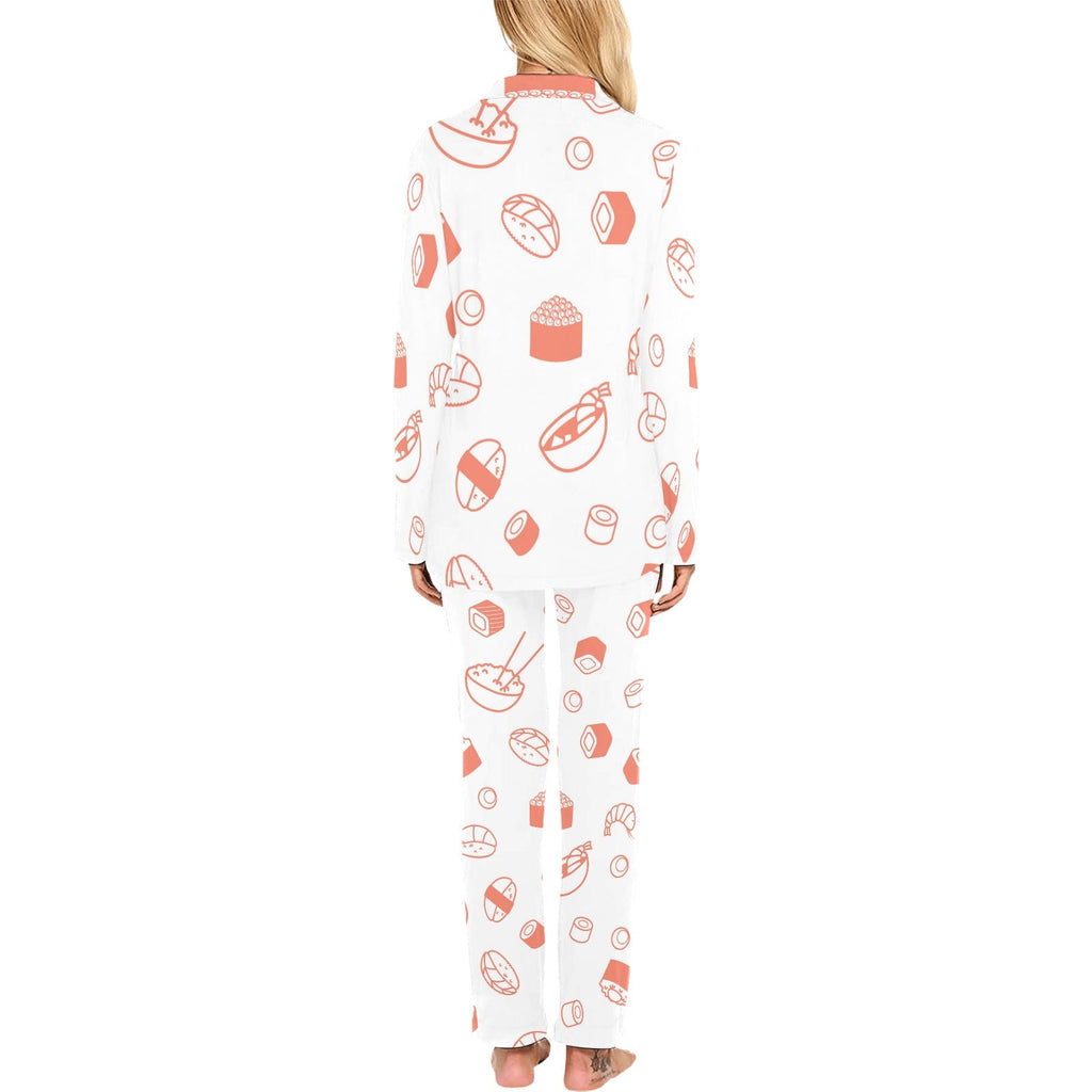 Sushi pattern Women's Long Pajama Set