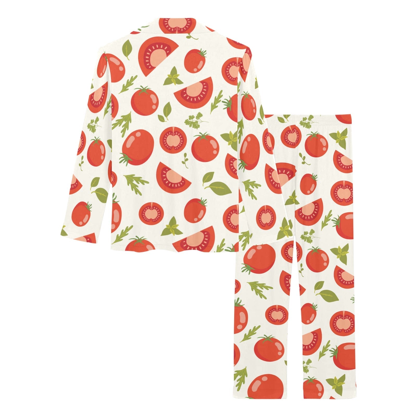 Tomato pattern Women's Long Pajama Set