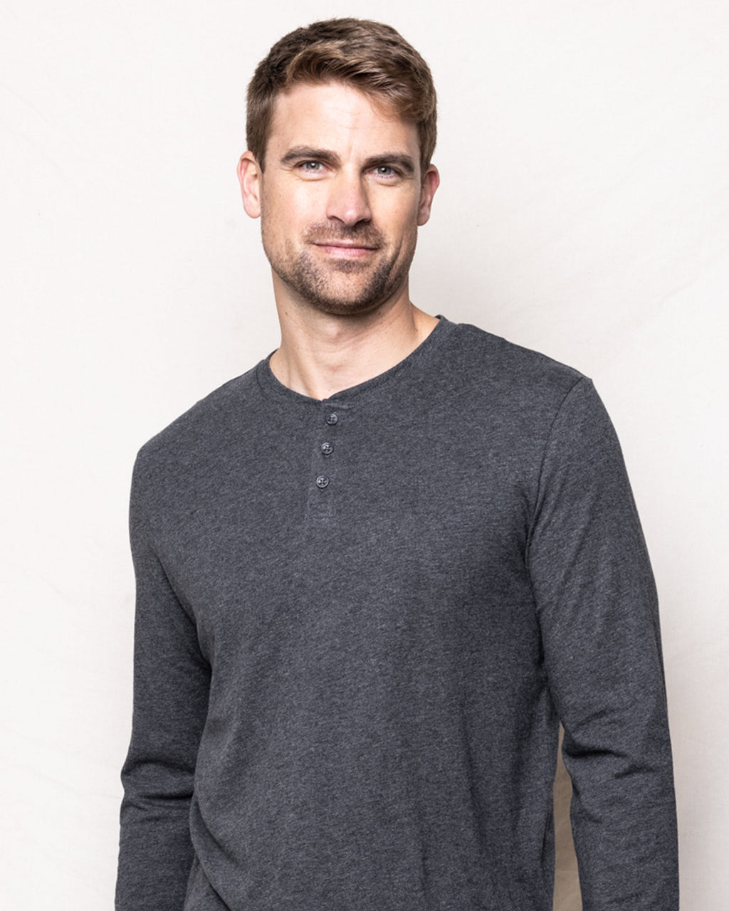 Men's Pima Henley in Navy