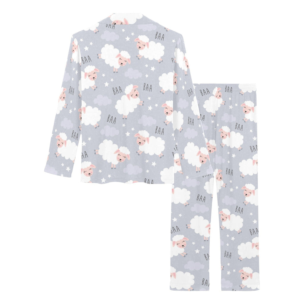 Sweet dreams sheep pattern Women's Long Pajama Set